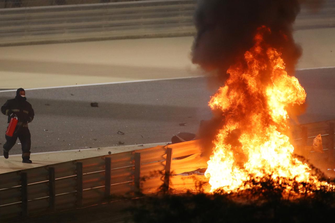 Romain Grosjean preživio je tešku nesreću na stazi