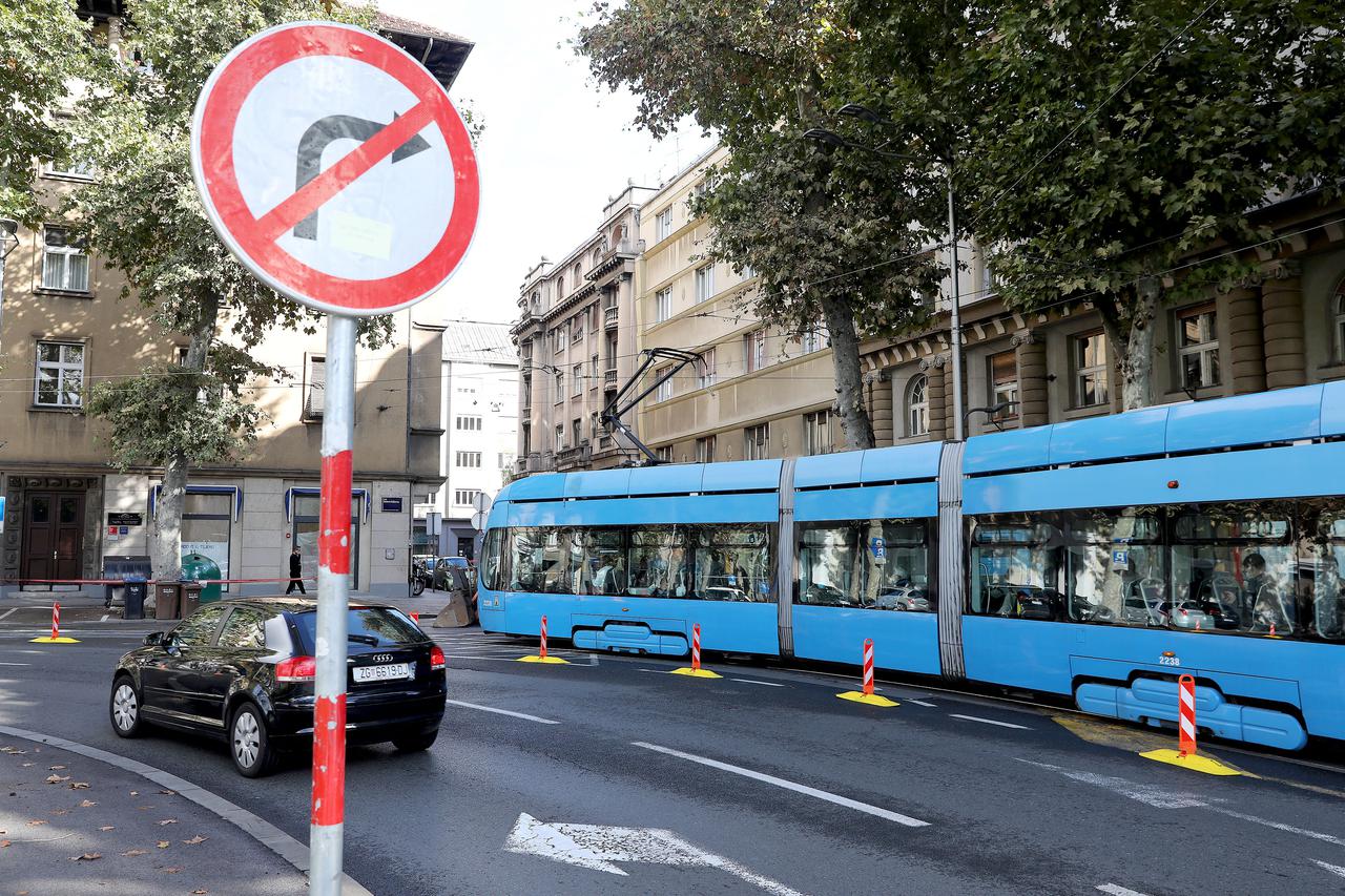 Zagreb: Posebna regulacija prometa oko Trga žrtava fasizma zbog sanacije tramvajskog kolosjeka