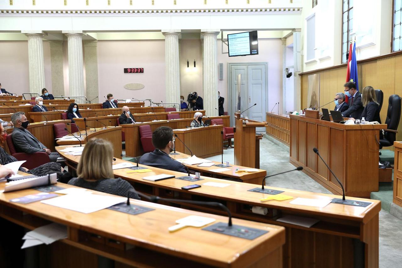 Zagreb: Sjednica Sabora nastavljena je slobodnom raspravom zastupnika