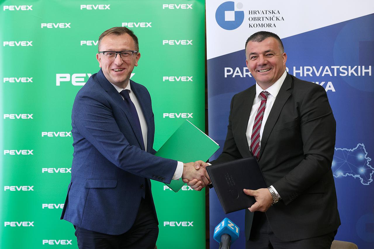 Zagreb: Hrvatska obrtnička komora i tvrtka Pevex d.d. potpisali su Sporazum o suradnji 