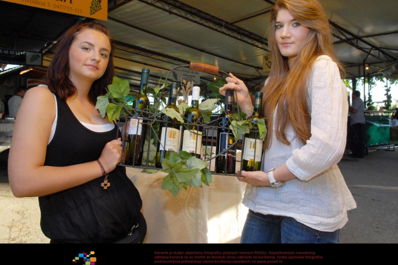 '15.6.2009., Karlovac - Izlozba vina Vivodina na kojoj su podijeljene nagrade najboljim vinarima. Posjetitelji su degustirali vina. Photo: Kristina Stedul Fabac/Vecernji list'