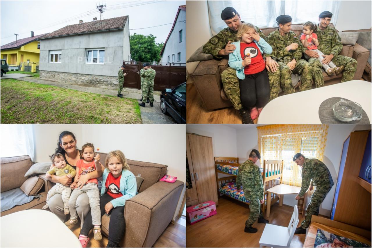 Hrvatska vojska pomogla osigurati normalne uvjete za život samohrane majke Ivane Šokčević i njenih 7 djece