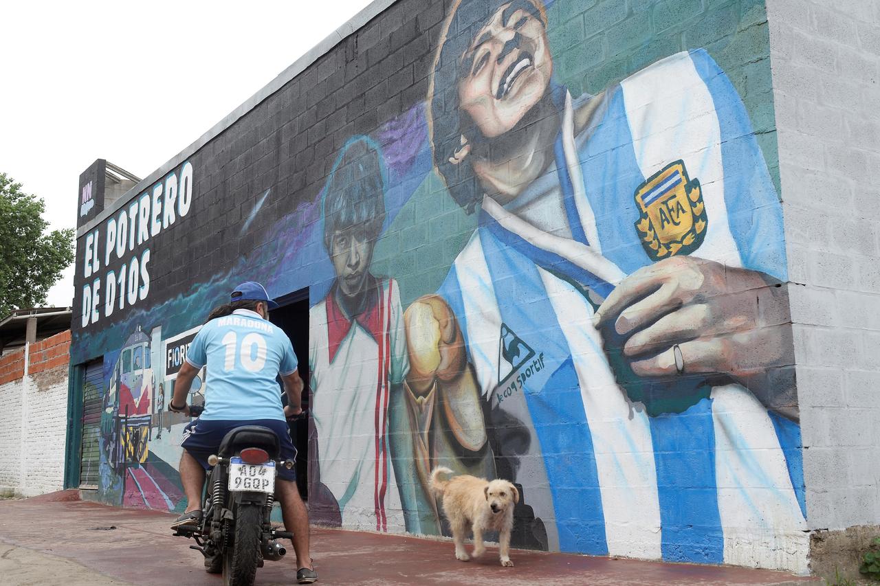 One-Year anniversary of Diego Maradona's death, in Buenos Aires