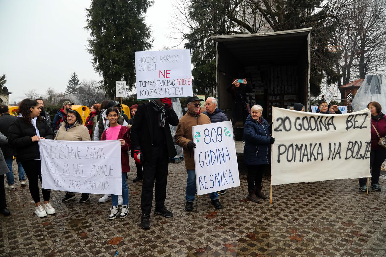 Zagreb: Prosvjedni skup protiv izgradnje centra za gospodarenje otpadom u Resniku
