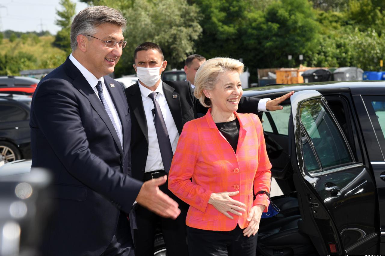 Premijer Plenković i Ursula von der Leyen posjetili tvrtku Rimac Automobili u Svetoj Nedelji
