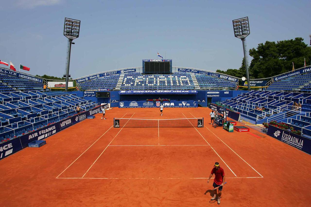 Umag: Tereni teniskog turnira ATP Studena Croatia Open, ilustracija