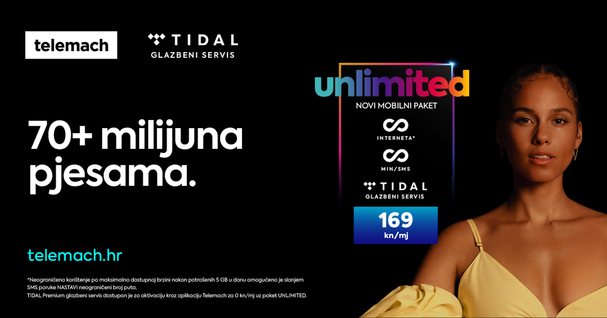 TIDAL Premium paket putem Telemach Hrvatska za samo 39kn.
